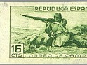Spain 1939 Correo Campaña 15 CTS Verde Edifil NE 55A. España 55a. Subida por susofe